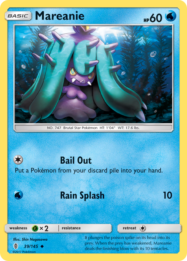 Pokemon | Mareanie (39/145) [Sun & Moon: Guardians Rising] | The Nerd Merchant