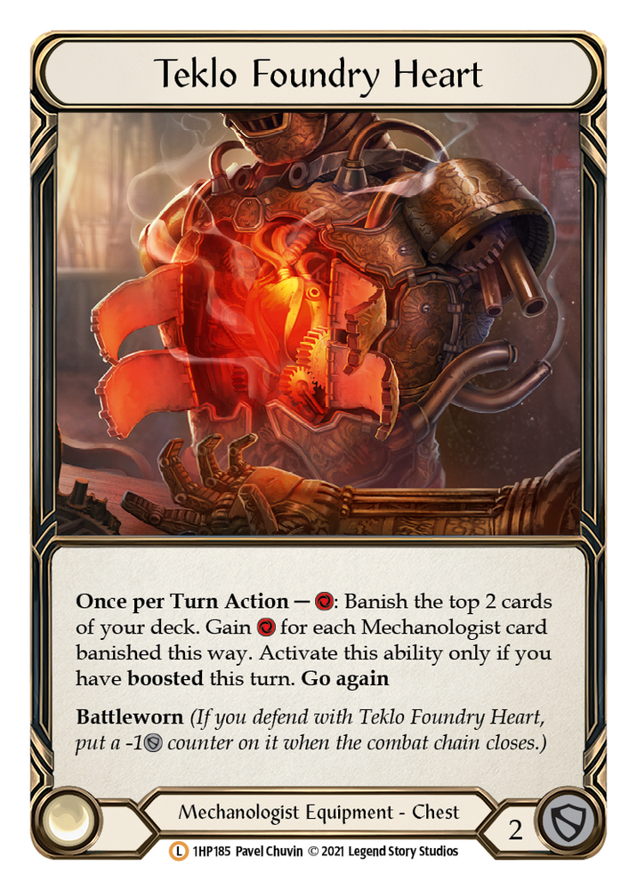 Flesh and Blood TCG | Teklo Foundry Heart [1HP185] (History Pack 1) | The Nerd Merchant
