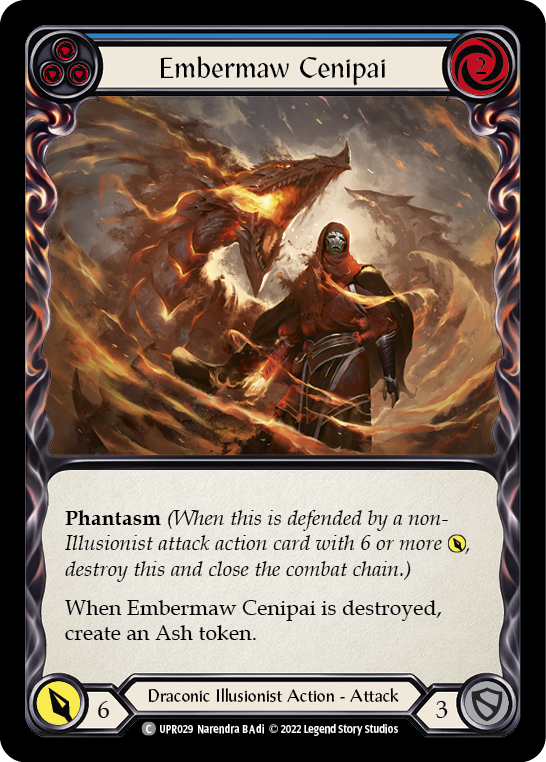 Flesh and Blood TCG | Embermaw Cenipai (Blue) [UPR029] (Uprising) | The Nerd Merchant
