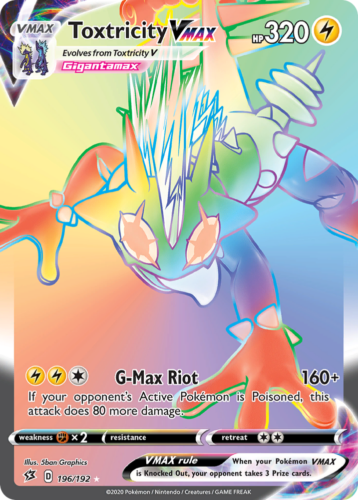 Pokemon | Toxtricity VMAX (196/192) [Sword & Shield: Rebel Clash] | The Nerd Merchant