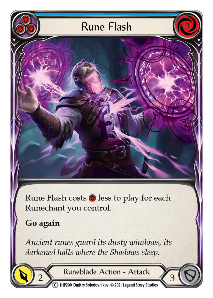 Flesh and Blood TCG | Rune Flash (Blue) [1HP290] (History Pack 1) | The Nerd Merchant