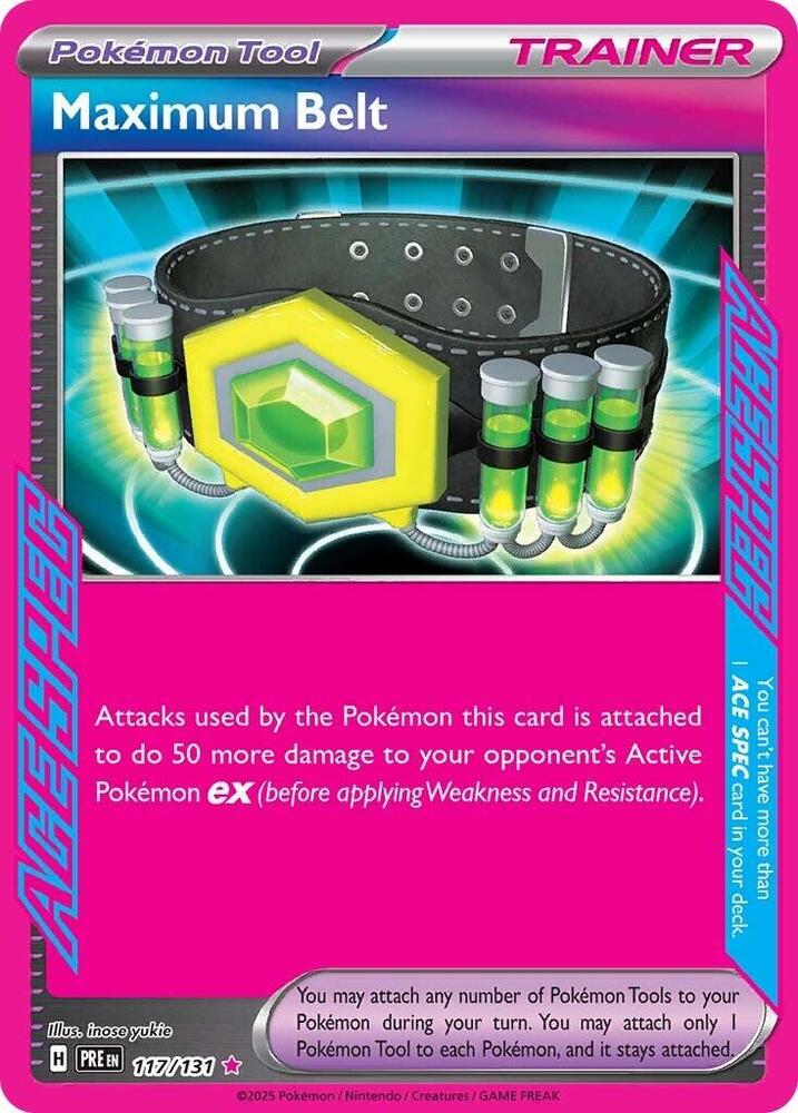 Pokemon | Maximum Belt (117/131) [Scarlet & Violet: Prismatic Evolutions] | The Nerd Merchant