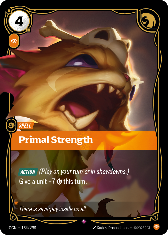 Primal Strength (Foil) - Origins #154