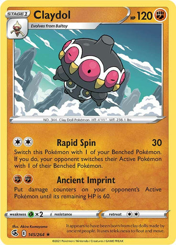 Pokemon | Claydol (145/264) [Sword & Shield: Fusion Strike] | The Nerd Merchant