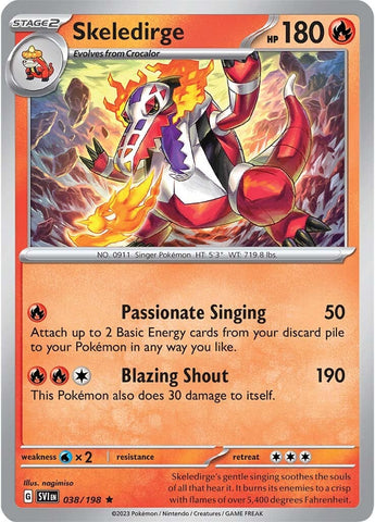 Pokemon | Skeledirge (038/198) [Scarlet & Violet: Base Set] | The Nerd Merchant