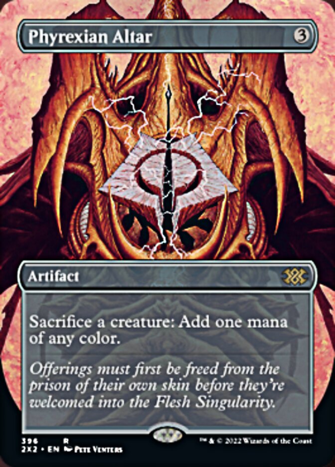Magic | Phyrexian Altar (Borderless Alternate Art) [Double Masters 2022] | The Nerd Merchant