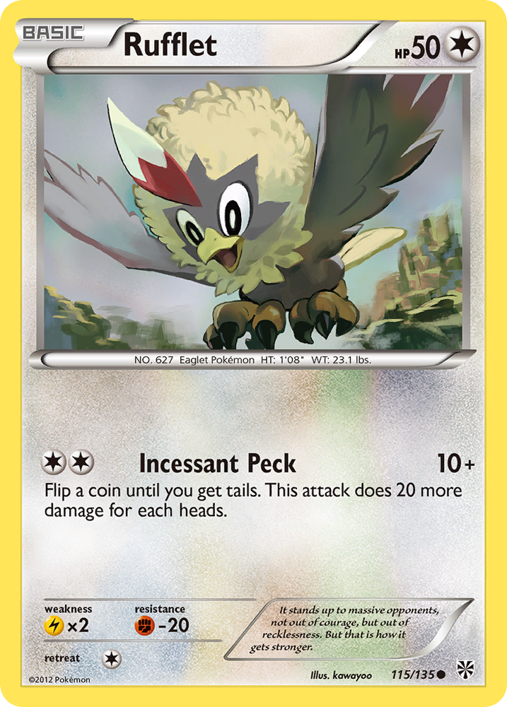 Pokemon | Rufflet (115/135) [Black & White: Plasma Storm] | The Nerd Merchant