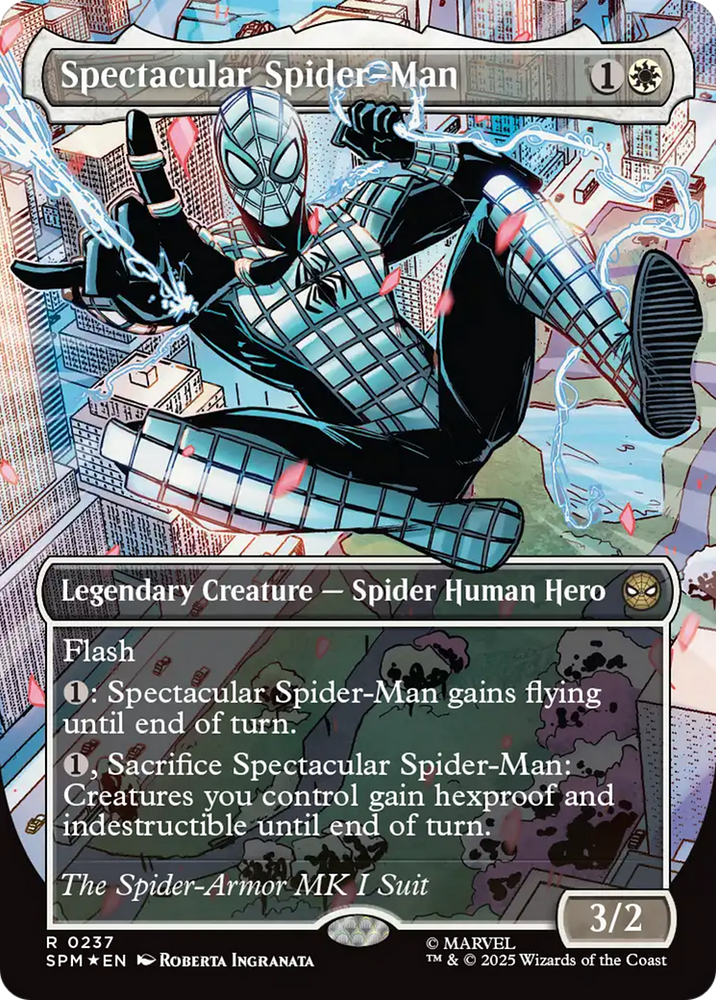 Magic | Spectacular Spider-Man (0237) (Borderless) (Textured Foil) [Marvel's Spider-Man] | The Nerd Merchant