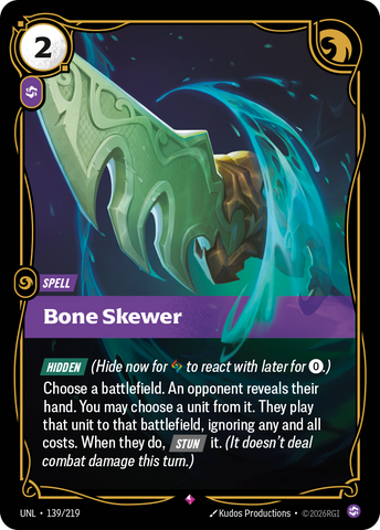 Bone Skewer (Foil) - Unleashed (139/219)