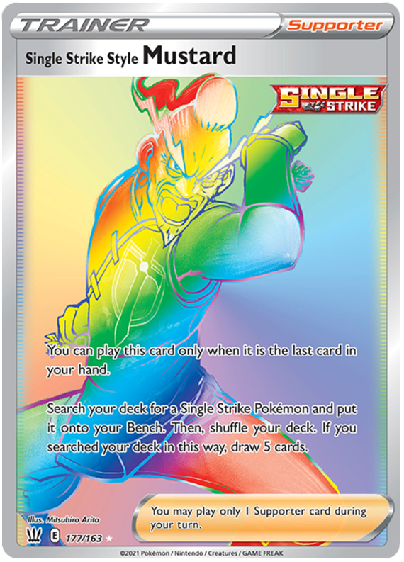 Pokemon | Single Strike Style Mustard (177/163) [Sword & Shield: Battle Styles] | The Nerd Merchant