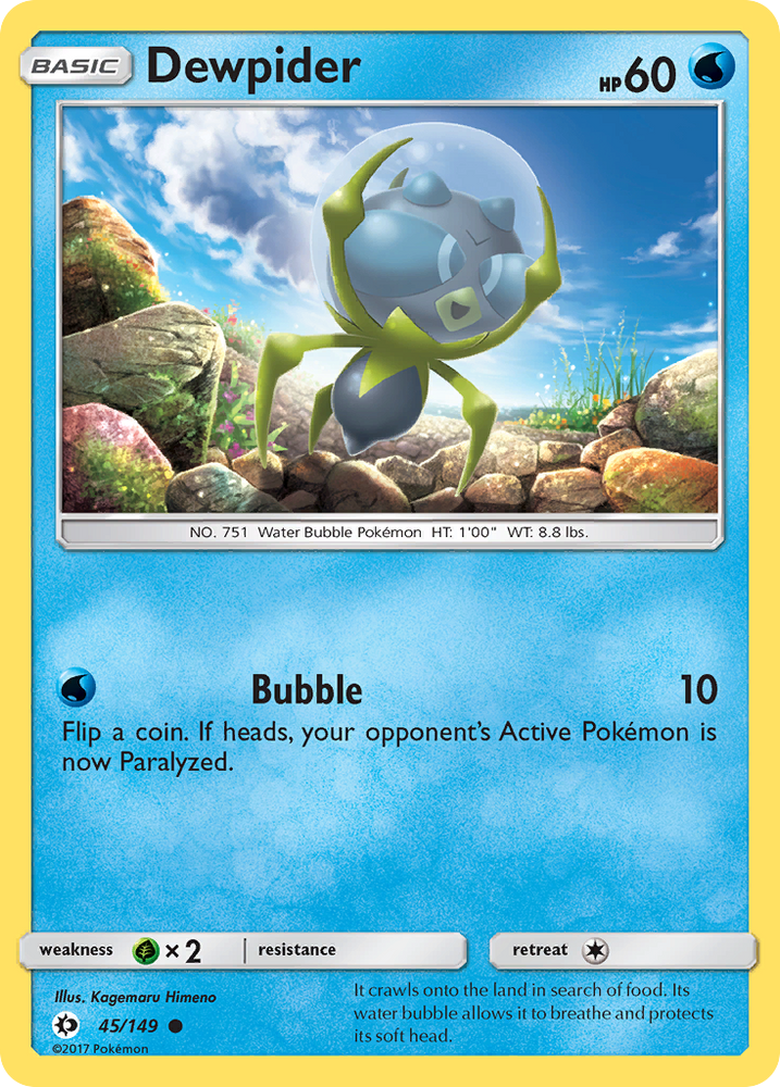 Pokemon | Dewpider (45/149) [Sun & Moon: Base Set] | The Nerd Merchant