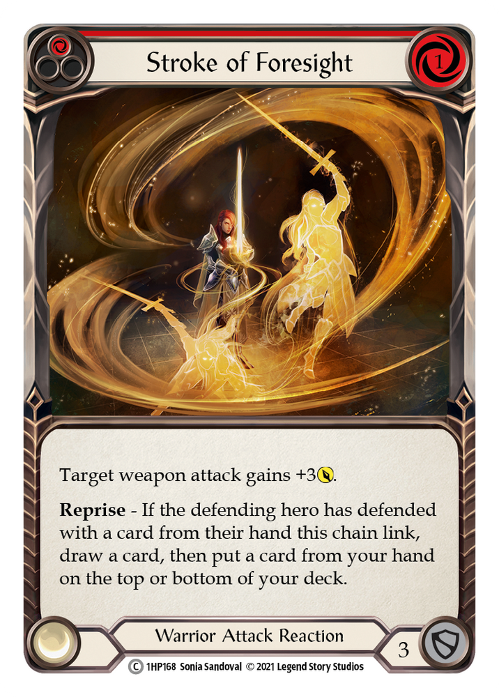 Flesh and Blood TCG | Stroke of Foresight (Red) [1HP168] (History Pack 1) | The Nerd Merchant