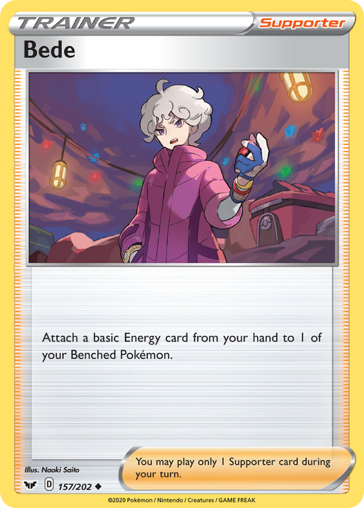 Pokemon | Bede (157/202) [Sword & Shield: Base Set] | The Nerd Merchant