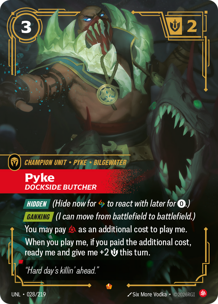 Pyke - Dockside Butcher (Foil) - Unleashed (028/219)