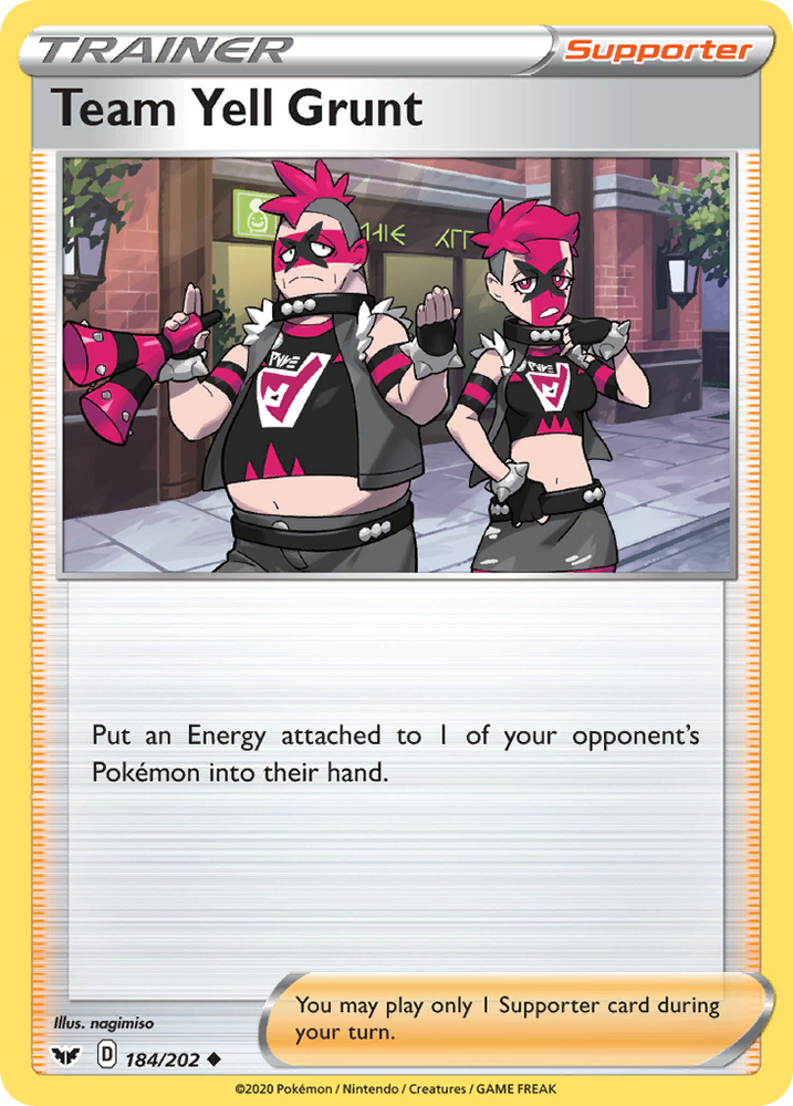 Pokemon | Team Yell Grunt (184/202) [Sword & Shield: Base Set] | The Nerd Merchant