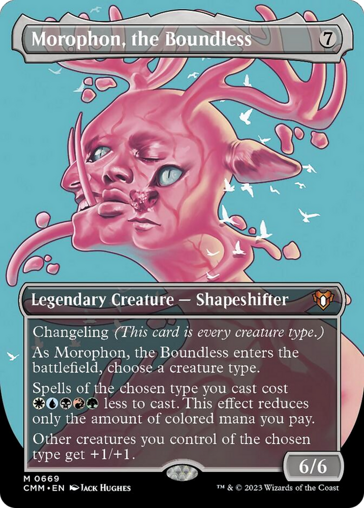 Magic | Morophon, the Boundless (Borderless Profile) [Commander Masters] | The Nerd Merchant