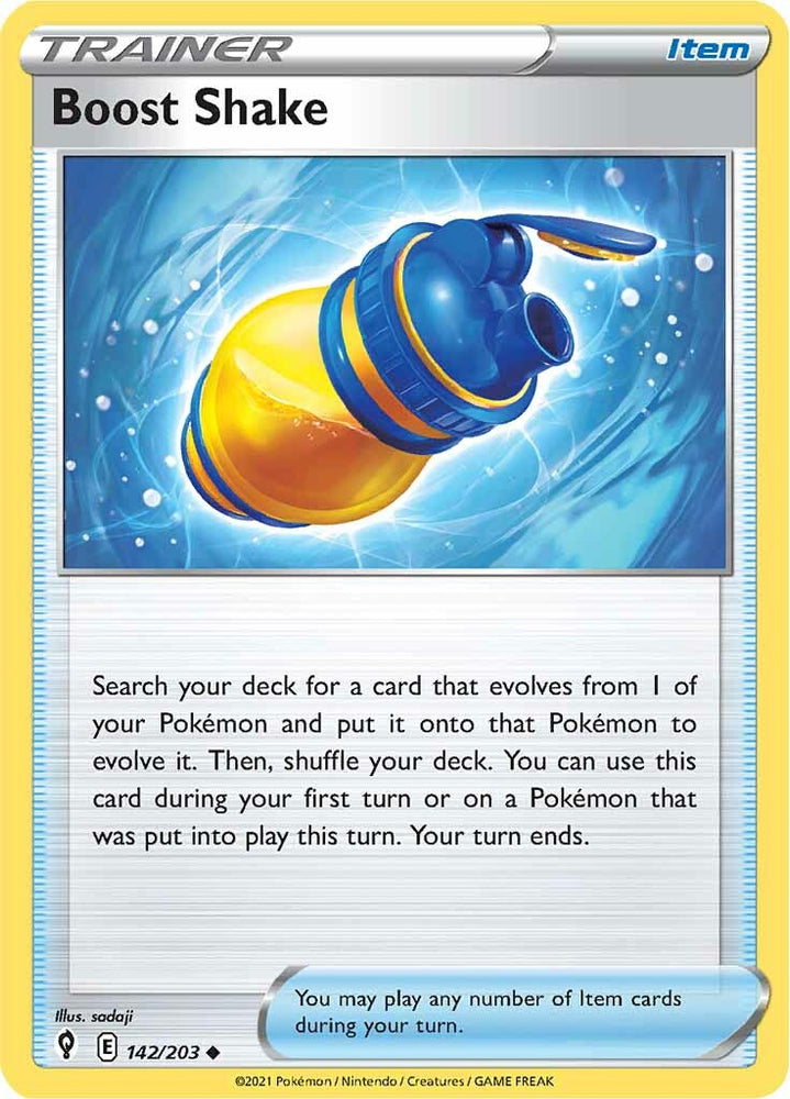 Pokemon | Boost Shake (142/203) [Sword & Shield: Evolving Skies] | The Nerd Merchant