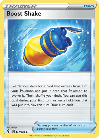Pokemon | Boost Shake (142/203) [Sword & Shield: Evolving Skies] | The Nerd Merchant