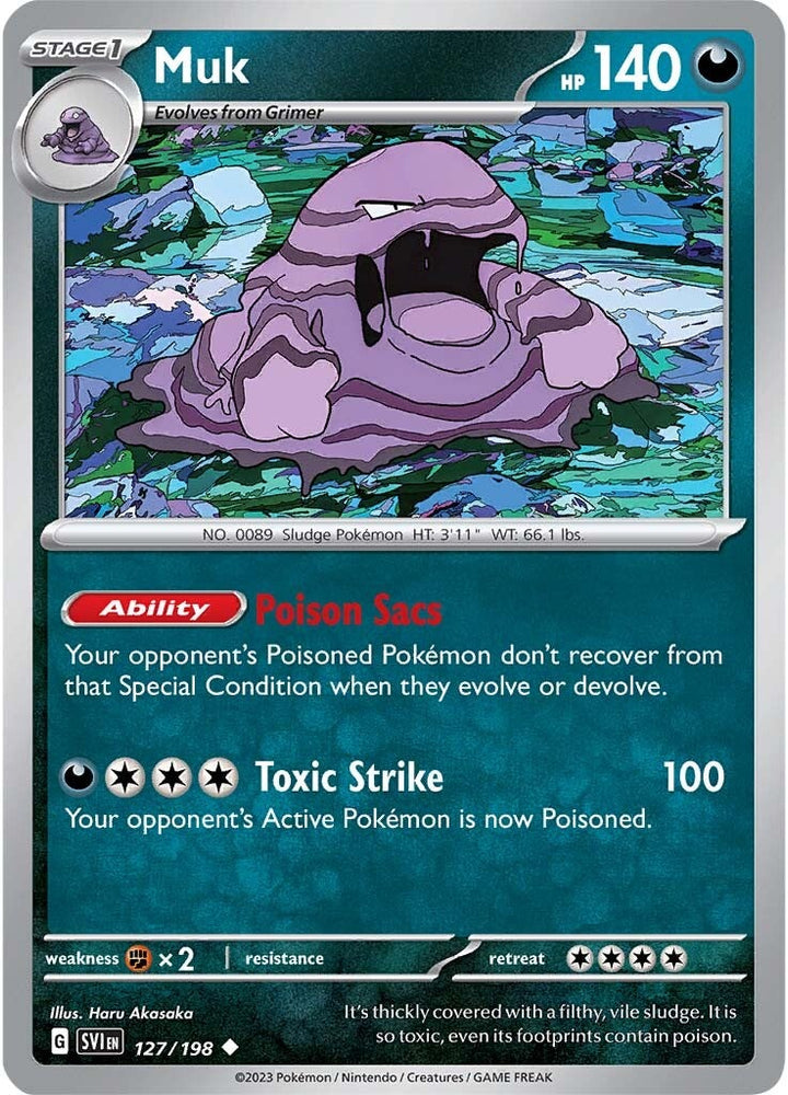 Pokemon | Muk (127/198) [Scarlet & Violet: Base Set] | The Nerd Merchant