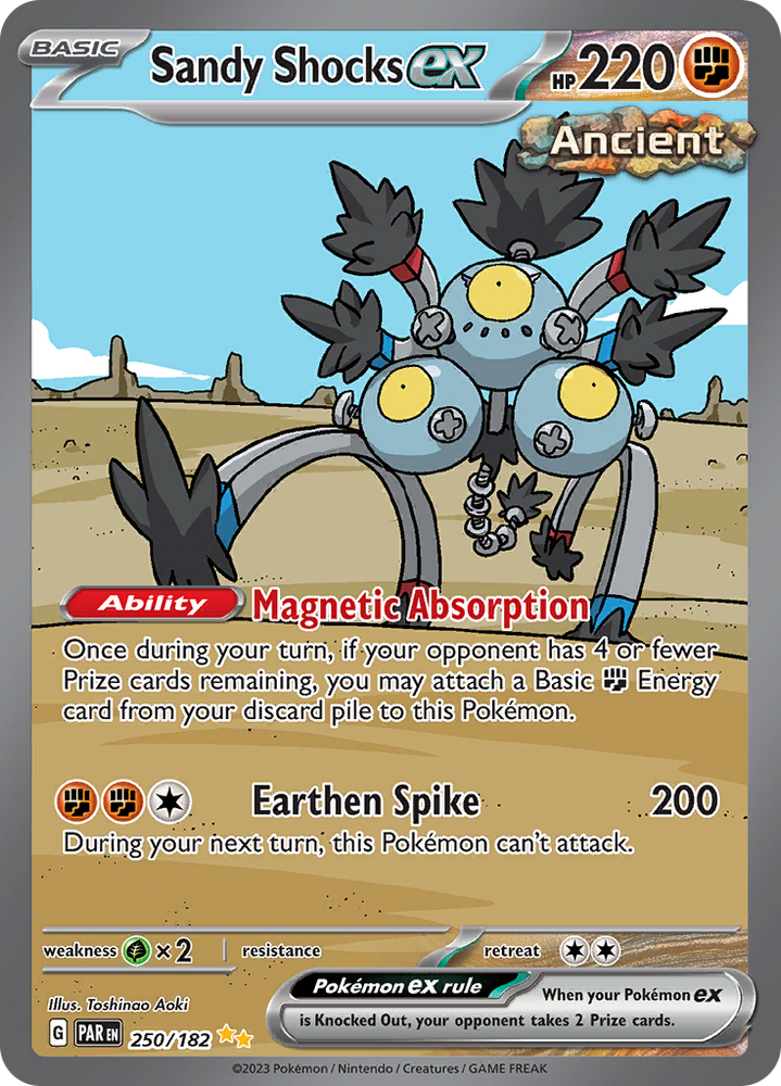 Pokemon | Sandy Shocks ex (250/182) [Scarlet & Violet: Paradox Rift] | The Nerd Merchant
