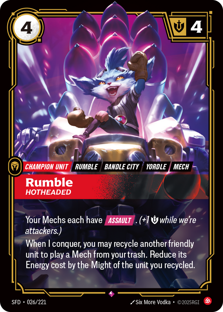 Rumble, Hotheaded (Foil) - Spiritforged #26
