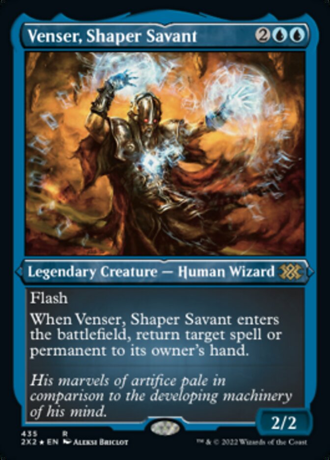 Magic | Venser, Shaper Savant (Foil Etched) [Double Masters 2022] | The Nerd Merchant