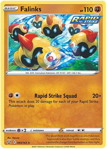 Pokemon | Falinks (083/163) [Sword & Shield: Battle Styles] | The Nerd Merchant