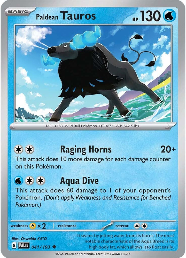 Pokemon | Paldean Tauros (041/193) [Scarlet & Violet: Paldea Evolved] | The Nerd Merchant