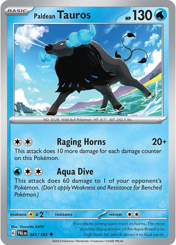 Pokemon | Paldean Tauros (041/193) [Scarlet & Violet: Paldea Evolved] | The Nerd Merchant