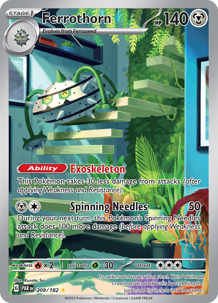 Pokemon | Ferrothorn (209/182) [Scarlet & Violet: Paradox Rift] | The Nerd Merchant