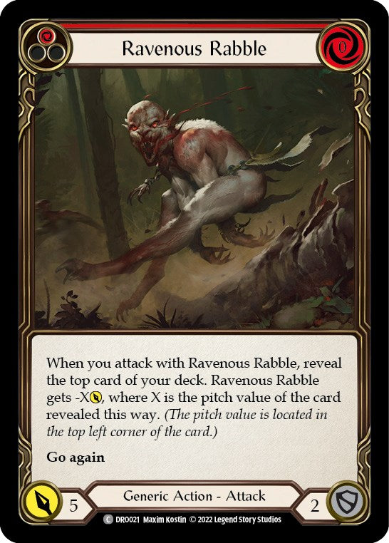 Flesh and Blood TCG | Ravenous Rabble [DRO021] (Uprising Dromai Blitz Deck) | The Nerd Merchant