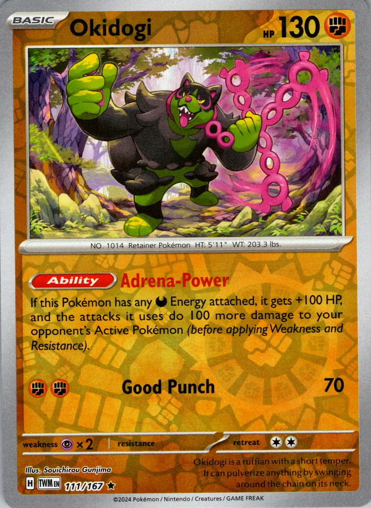 Pokemon | Okidogi (111/167) [Scarlet & Violet: Twilight Masquerade] | The Nerd Merchant