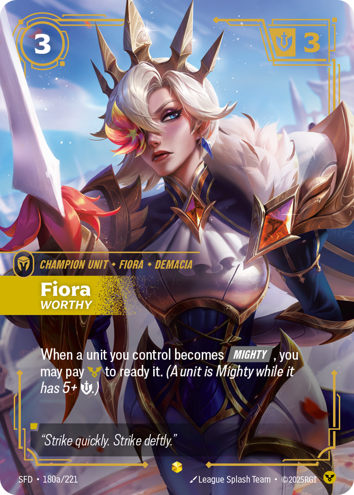 Fiora, Worthy (Alt Foil) - Spiritforged #180