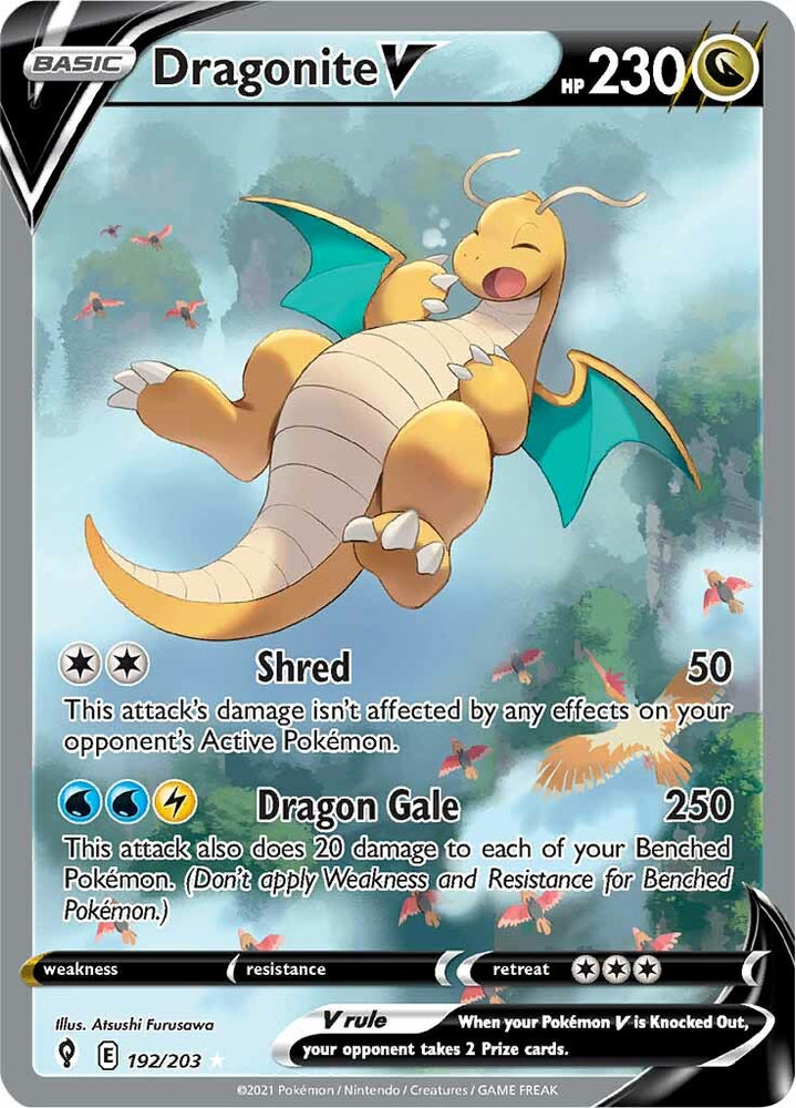 Pokemon | Dragonite V (192/203) [Sword & Shield: Evolving Skies] | The Nerd Merchant