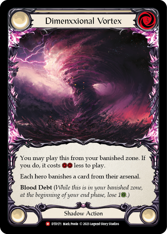Flesh and Blood TCG | Dimenxxional Vortex [DTD171] (Dusk Till Dawn)  Rainbow Foil | The Nerd Merchant