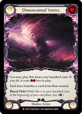 Flesh and Blood TCG | Dimenxxional Vortex [DTD171] (Dusk Till Dawn) | The Nerd Merchant