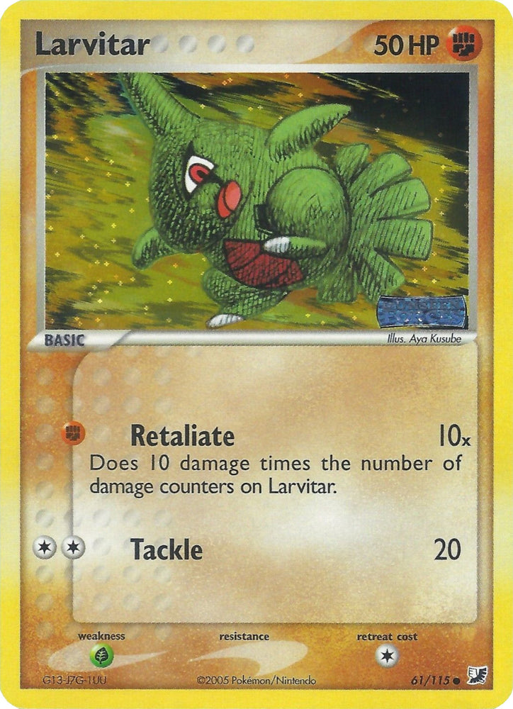 Pokemon | Larvitar (61/115) (Stamped) [EX: Unseen Forces] | The Nerd Merchant