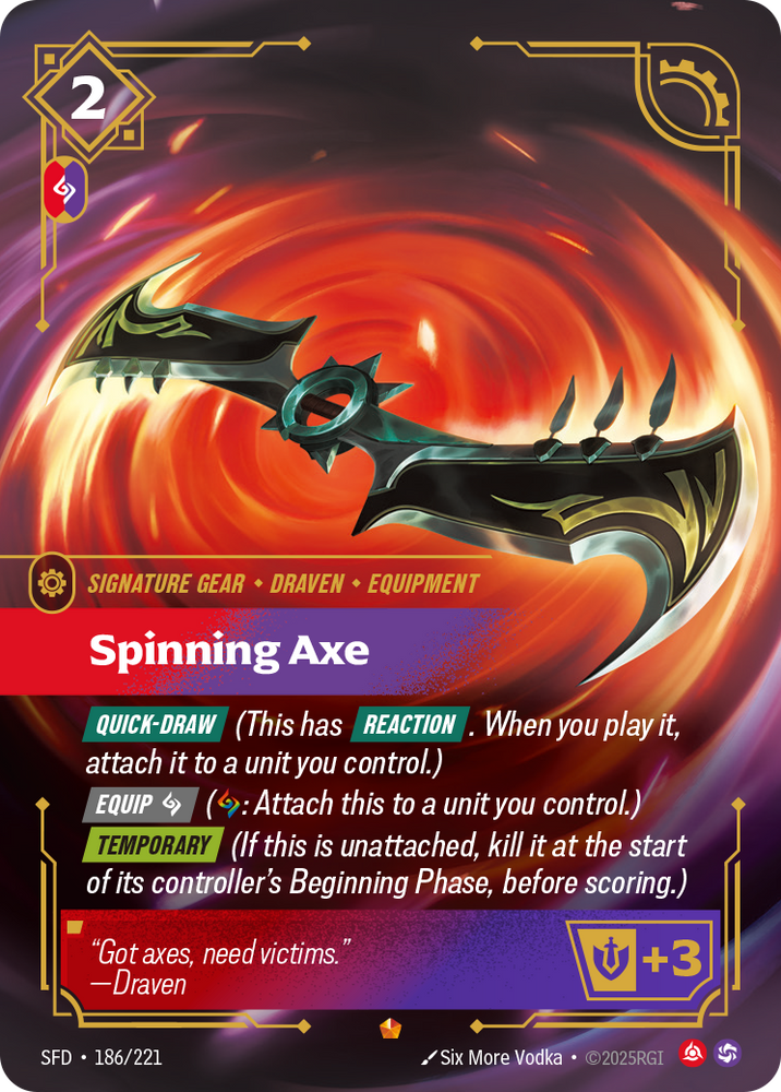 Spinning Axe (Foil) - Spiritforged #186