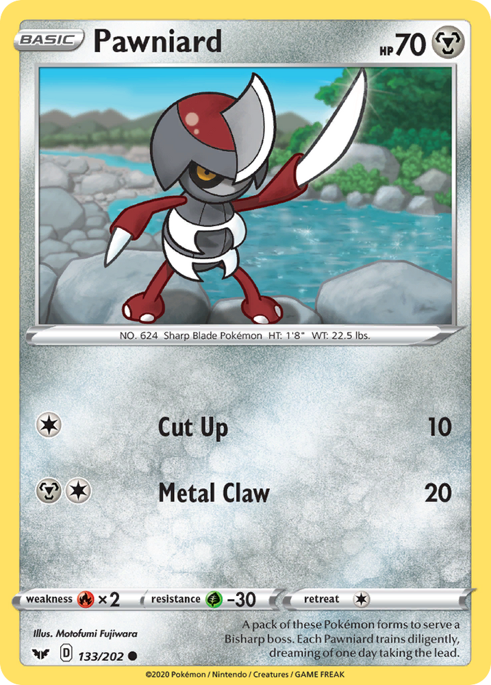 Pokemon | Pawniard (133/202) [Sword & Shield: Base Set] | The Nerd Merchant
