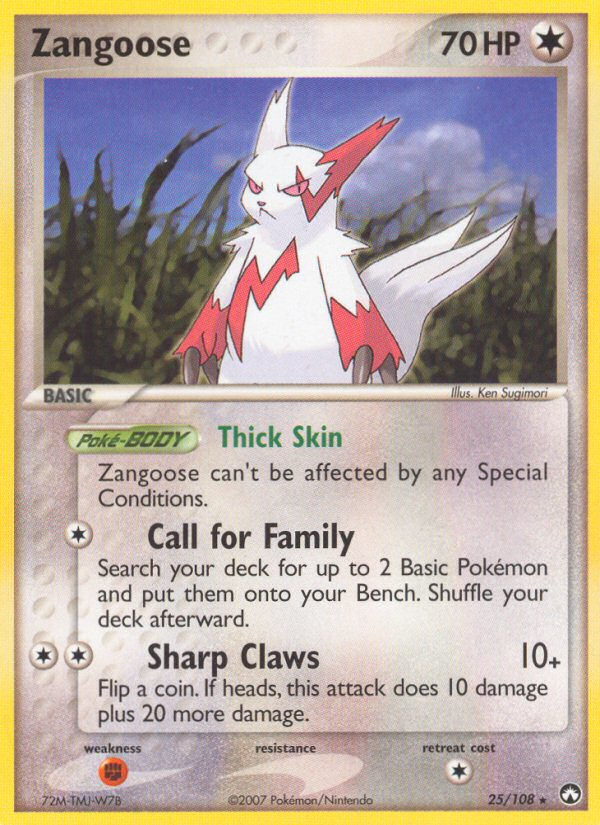 Pokemon | Zangoose (25/108) [EX: Power Keepers] | The Nerd Merchant