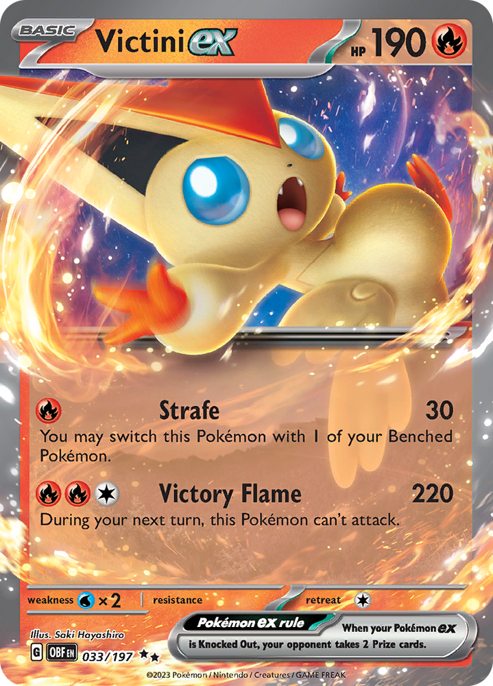 Pokemon | Victini ex (033/197) [Scarlet & Violet: Obsidian Flames] | The Nerd Merchant