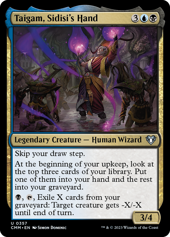 Magic | Taigam, Sidisi's Hand [Commander Masters] | The Nerd Merchant