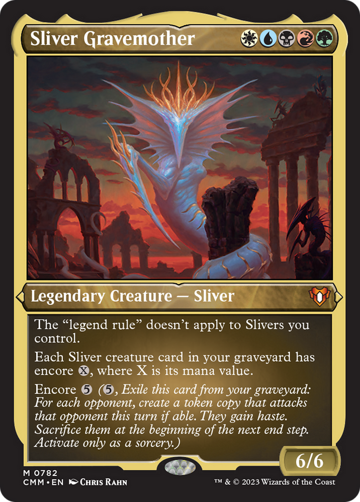 Magic | Sliver Gravemother (Display Commander) (Foil Etched) [Commander Masters] | The Nerd Merchant