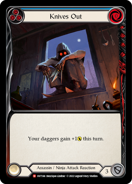 Flesh and Blood TCG | Knives Out [OUT144] (Outsiders)  Rainbow Foil | The Nerd Merchant