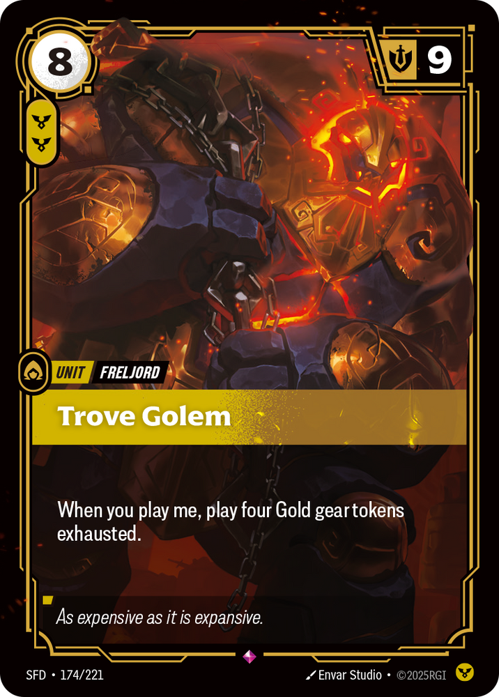 Trove Golem (Foil) - Spiritforged #174