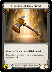 Flesh and Blood TCG | Hammer of Havenhold [TCC028] (Round the Table: TCC x LSS)  Cold Foil | The Nerd Merchant