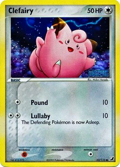 Pokemon | Clefairy (53/115) (Stamped) [EX: Unseen Forces] | The Nerd Merchant