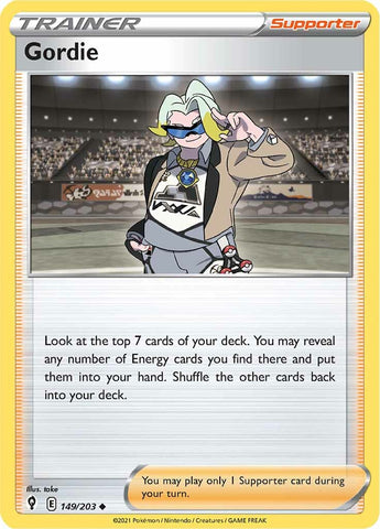 Pokemon | Gordie (149/203) [Sword & Shield: Evolving Skies] | The Nerd Merchant