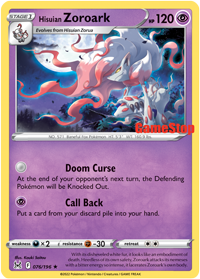Pokemon | Hisuian Zoroark (076/196) (GameStop) [Sword & Shield: Lost Origin] | The Nerd Merchant