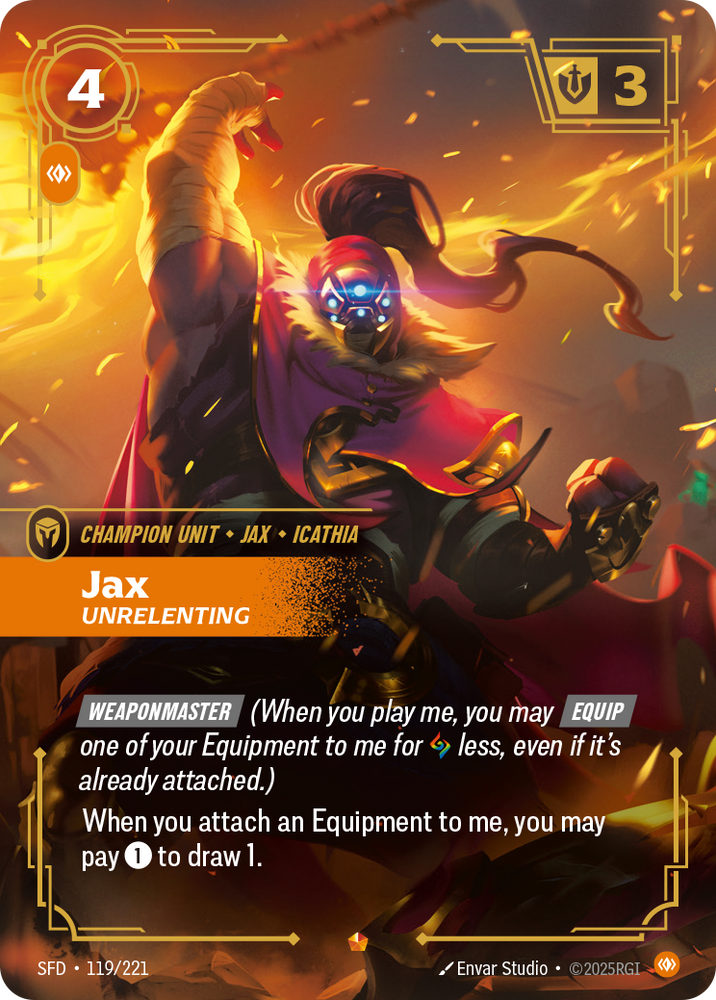 Jax, Unrelenting (Foil) - Spiritforged #119